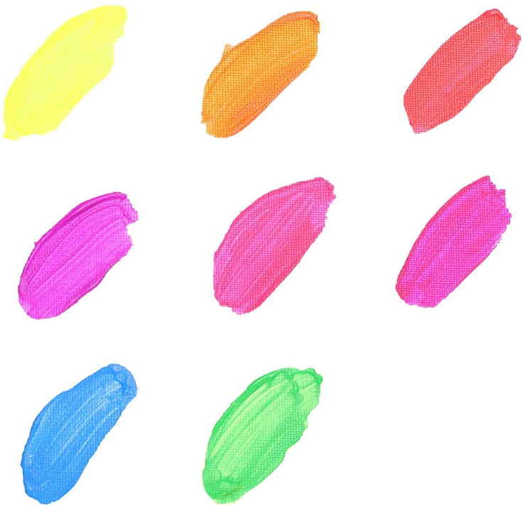 Fluoreszierende Acrylfarben – 8x18ml Tuben