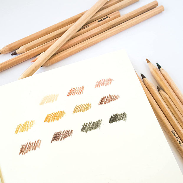 Künstler Hautfarbe Stifte Set - 12 Stück